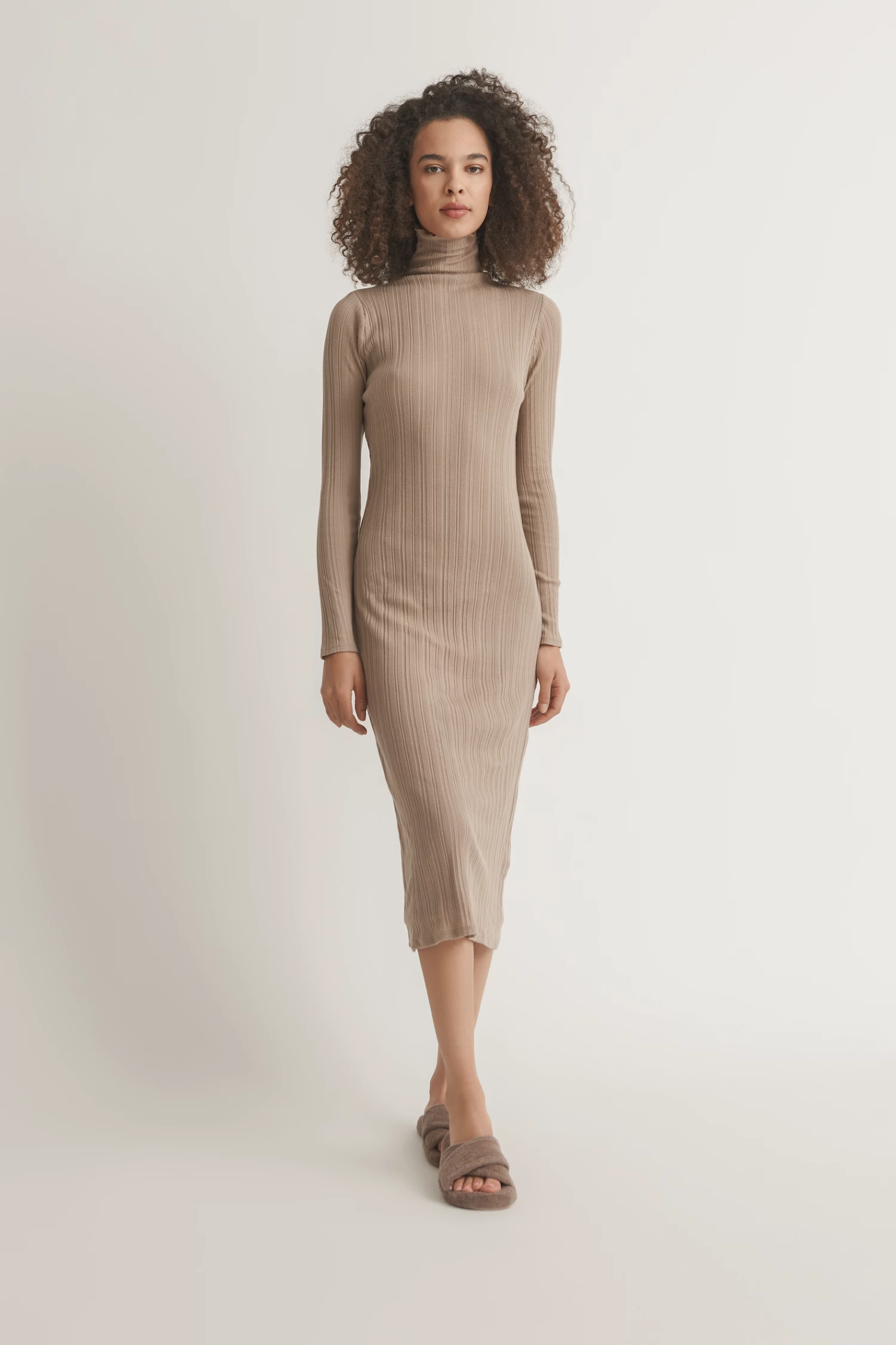 OSS Loungewear Rachelle Turtleneck Midi Dress 3 OSS Loungewear Rachelle Turtleneck Midi Dress