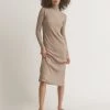 OSS Loungewear Rachelle Turtleneck Midi Dress
