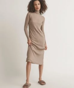 OSS Loungewear Rachelle Turtleneck Midi Dress