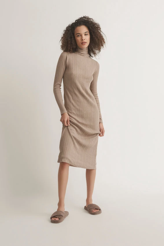 OSS Loungewear Rachelle Turtleneck Midi Dress 1 OSS Loungewear Rachelle Turtleneck Midi Dress