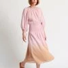 OSS Barrie Dip Dye Smocked Dress Loungewear