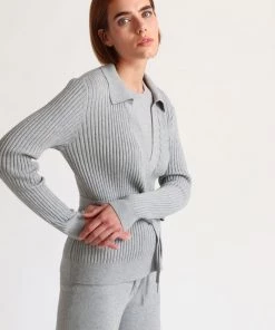 OSS Marilynne Polo Wrap Cardigan Loungewear