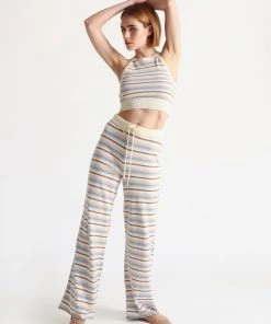 OSS Mindi Straight Stripe Pant Loungewear